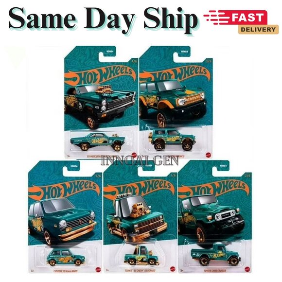 Mattel Hot Wheels Car & Truck Play Vehicles, 5 Pack - Picture 1 of 5